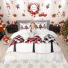 Homewish Kawaii Xmas Bear Duvet Cover SetCute Gingerbread Man Comforter Cover SetHappy New Year Bed Set For Kids Girl
