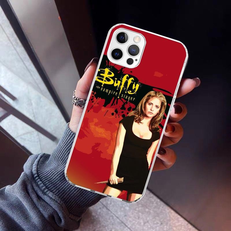 Buffy the Vampire Slayer Phone Case For iPhone 17 Air 11 13 Mini 14 15 Plus 16 12 Pro Max 16E SE 7 8 Pattern Soft TPU Back Cover
