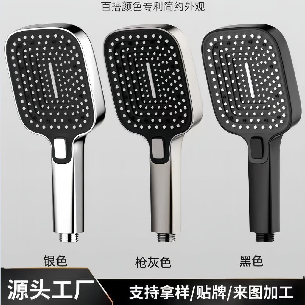 New Big Panel Large Flow Shower Head 3 Modes Adjustable Showerheads High Pressure Water Saving Spray Nozzle Bathroom Accessories