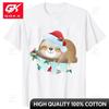Fashion Sloth TShirt Short Sleeve Tees Yk Shirts for Unisex Funny Xmas Christmas Lights T Shirts Male Clothes Casual Streetwear