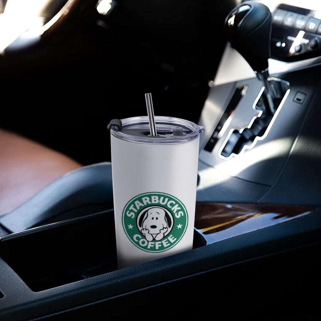 Snoopy Mug, Coffee Cup, Insulated Coffee Cup, Stainless Steel Tumbler with Lid, Portable, Direct Drip, Perfect for Gifts, Car Use, Character Goods,