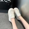Leather Little White Shoes Women's Autumn New Student Board Shoes Women's Platform Lace-up Casual Shoes Women