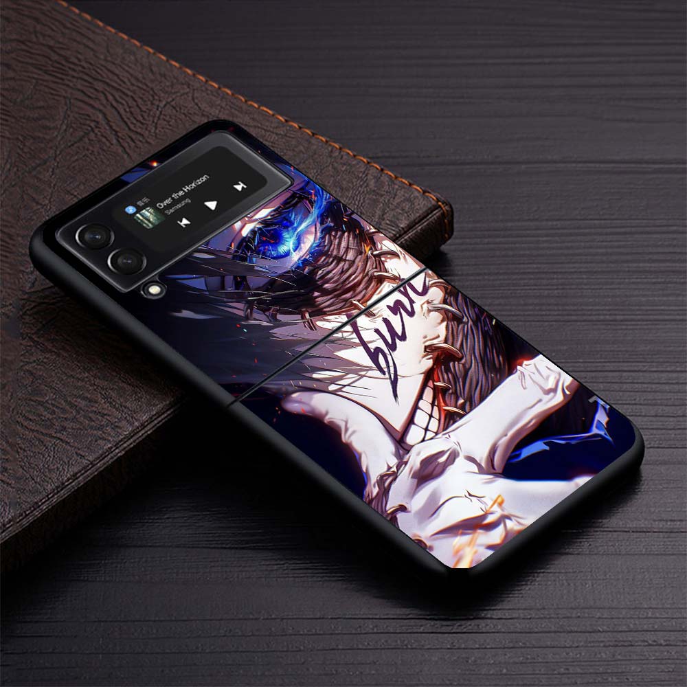 Dabi MHA My Hero A-Academy Phone Case For Samsung Galaxy Z Flip3 Flip4 Flip5 Flip6 Flip7 For Z Flip 7 6 5 4 3 5G Hard Folding Co