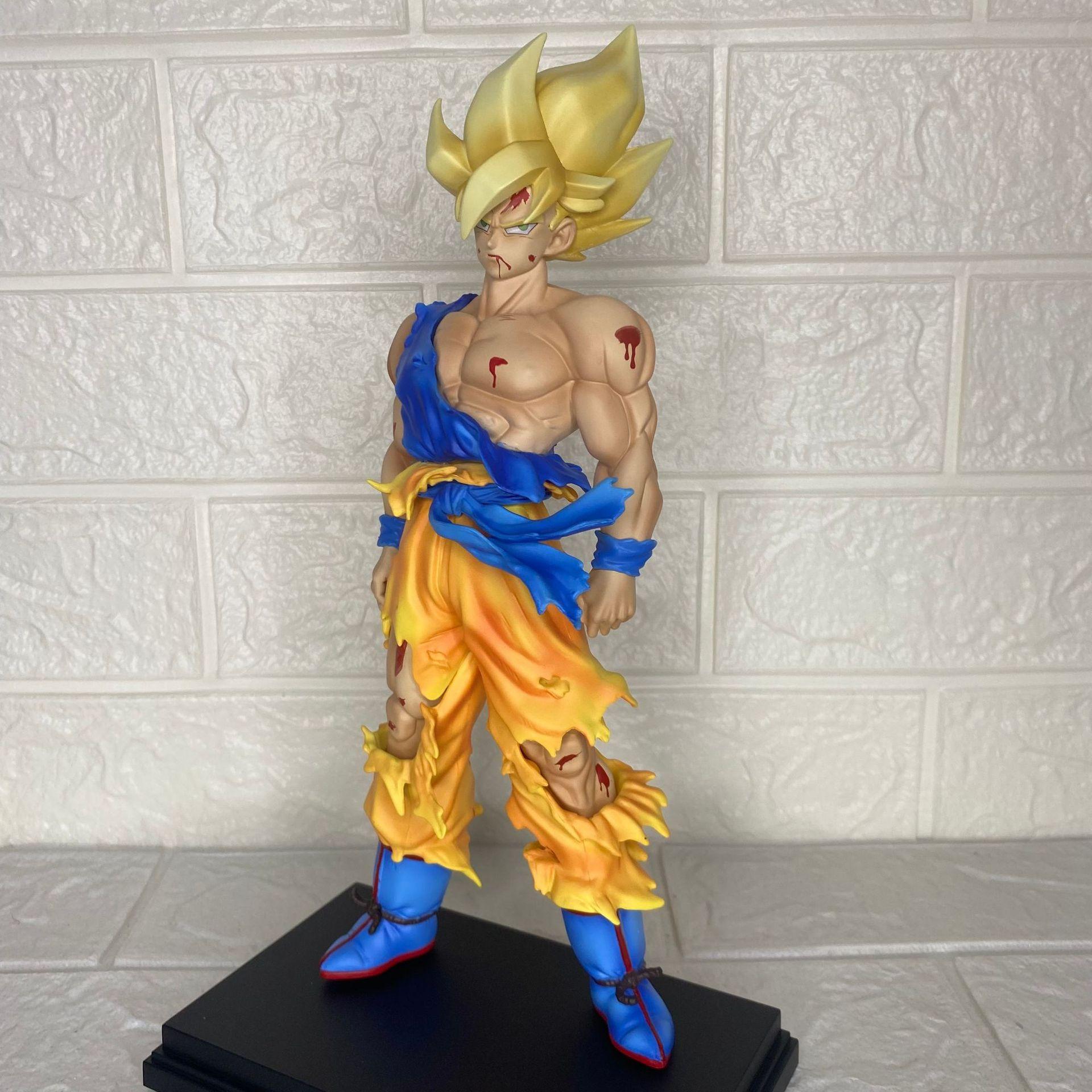 

29 см Мультяшный Аниме Dragon Ball Поражение в битве Чу Чао Гоку ПВХ Фигурки Действия Саян Модель Игрушки Для Детей Подарки