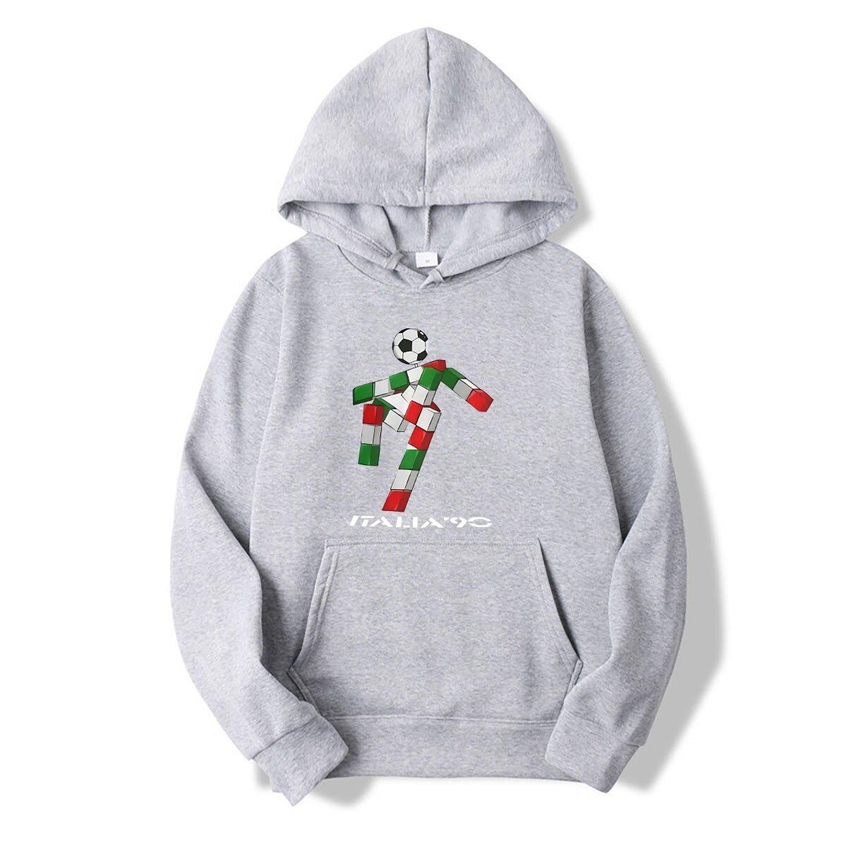 

Italy 90 1990 Italian Football World Anime Men s Oversized hoodies Popi vintage cheap goods pocket hoodies customizable 2XL