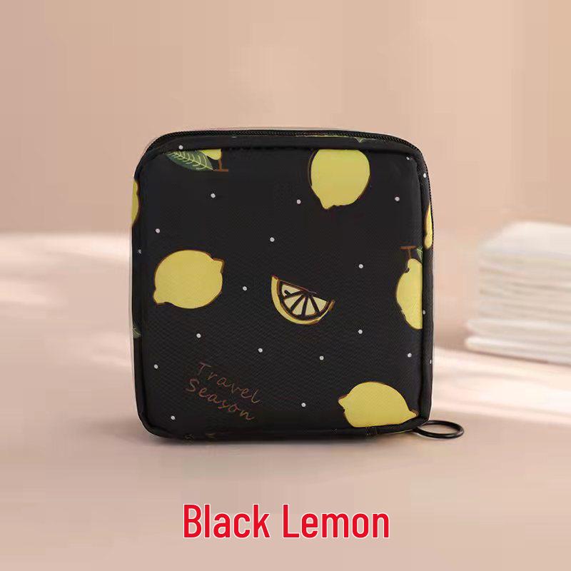 

Portable Sanitary Napkin & Cosmetic Storage Bag – Compact Travel Pouch for Pads, Lipstick & More 12*12*4 cm