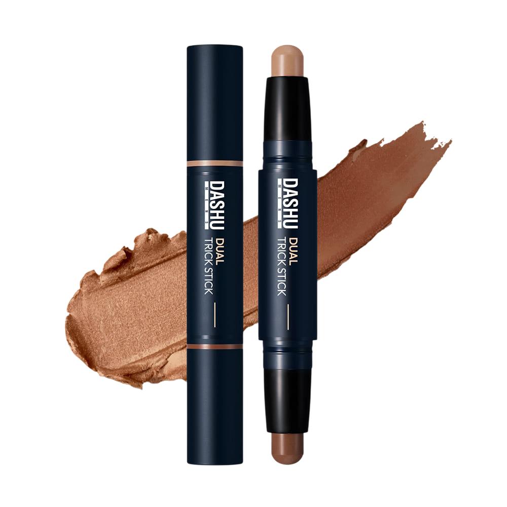 

DASHU Mens Dual Trick Stick 3.4g Concealer + Shading - contour stick men, Korean 2 Light