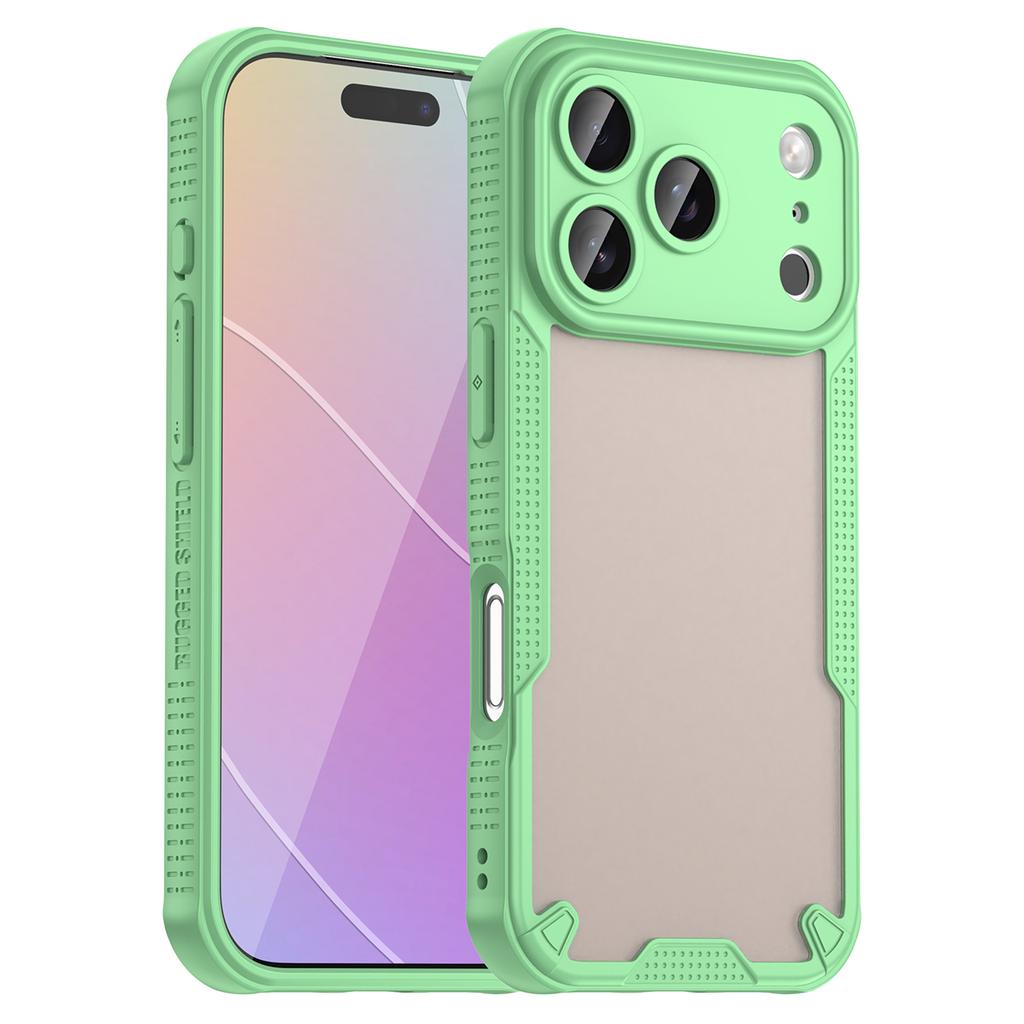 For iPhone 17 Pro Case PC+TPU Semi-Transparent Frosted Finish Protective Phone Cover
