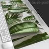 Green Tropical Plants Desk Mat Mousepad Computer Deskmat x Mouse Pad Kawaii Office Accessories Pc Table Rug Xxl Mouse Mats
