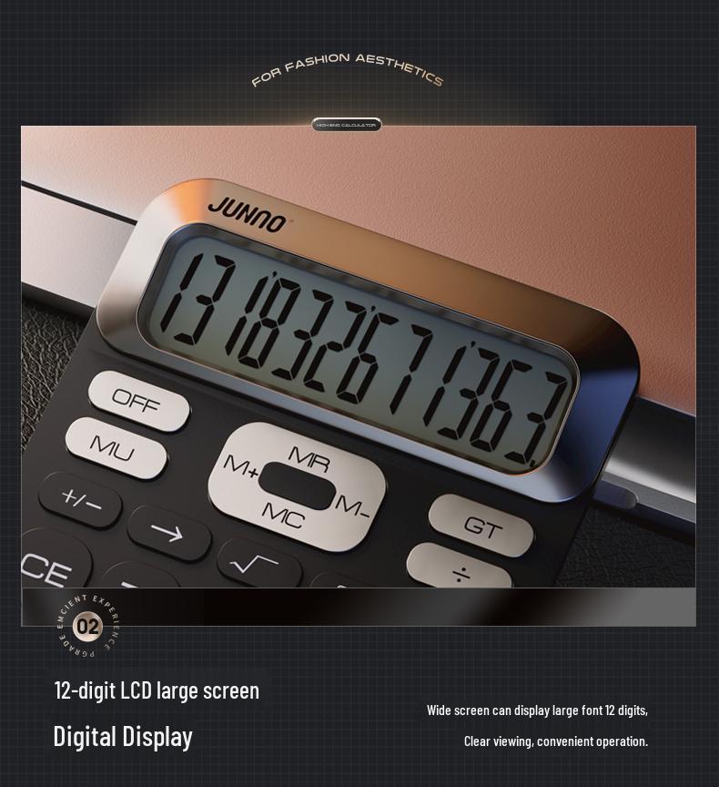 Zuneng Advanced Large Screen Financial Calculator for Office and Business Use