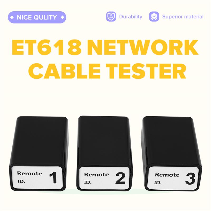 A96I-ET618 Сетевой кабельный тестер с ЖК-дисплеем Аналоговый и цифровой поиск Тест POE Тестер кабельной разводки Инструмент для идентификации и картирования