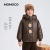 MOMOCO Boy's Fleece-Lined Faux Leather Winter Jacket