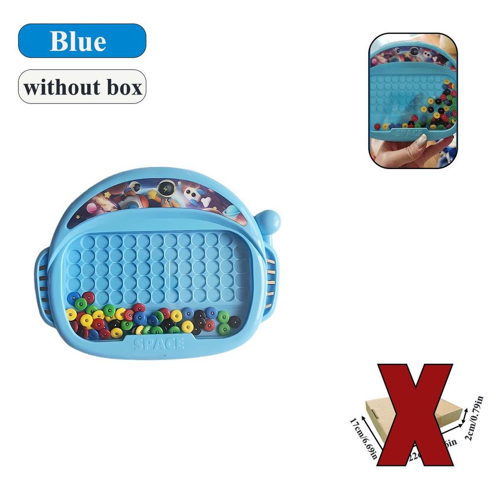 1 STK Magnetische Kinder-Kritzeltafel mit Stift & Perlen Zeichenspielzeug für 3-8 Jahre Kinder Pädagogisches Junge Mädchen Montessori Geschenk