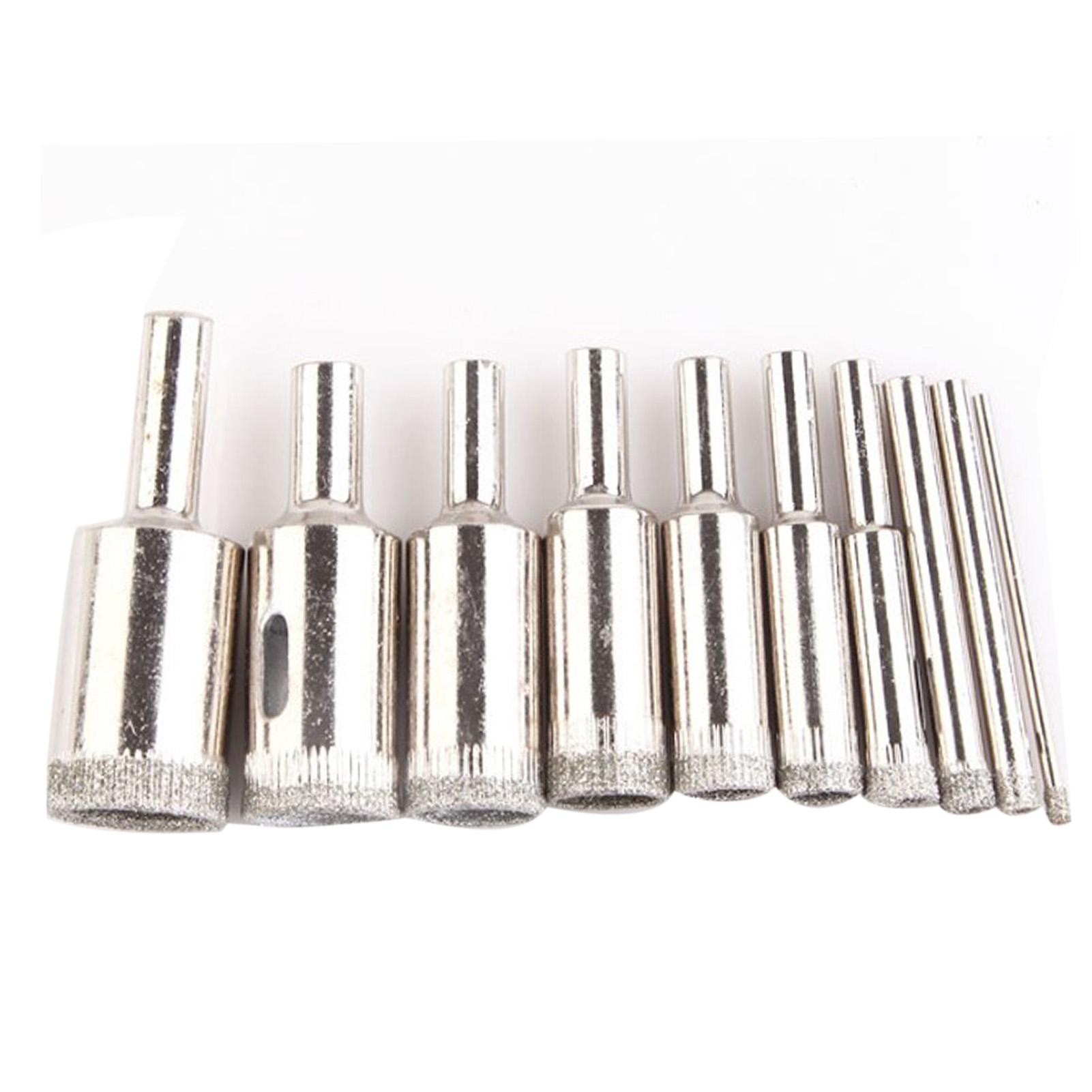 

15 шт. Мраморный корончатый сверлильный станок Нержавеющая сталь Острые сверла по мрамору для наждачного стекла Мрамор