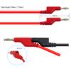 5pcs Digital Multimeter Probes Wire PVC Pure Copper Multimeter Test Cables Red Black Blue Yellow