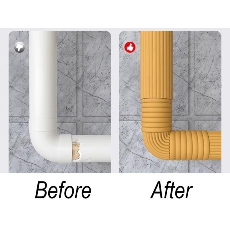 2M Self-adhesive Water Pipe Thermal Insulation Strip Anti-freezing Foam Tape for Winter Protection Anti-collision Outdoor Use