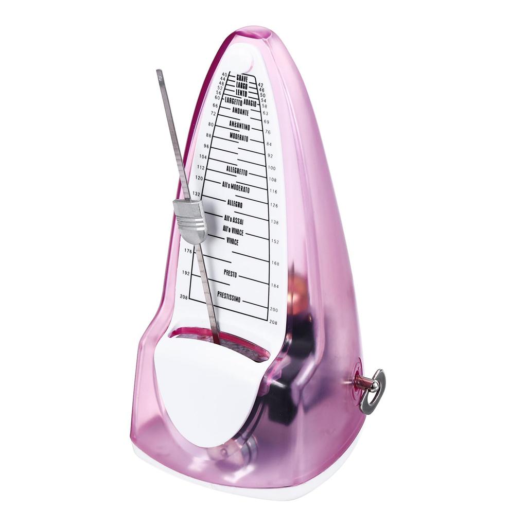 uxcell Mechanical Metronome, High-Precision Professional Music Timer, Universal Metronome for Piano, Guitar, Violin, and Ukulele Players, Transparent