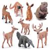 Pvc Forest Monkey Rabbit Fox Deer Figures Collection Realistic Static Models For Classroom And Display