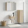 Bathroom Cabinet Set 4 Pcs Sonoma Oak 43 X 16 X 62.5 Cm