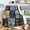 Reading Is Never A Waste Of Time Home Customize Your Name Blankets Suitable For Picnics Sofas Offices Bedrooms Living Rooms And As A Gift For Friends