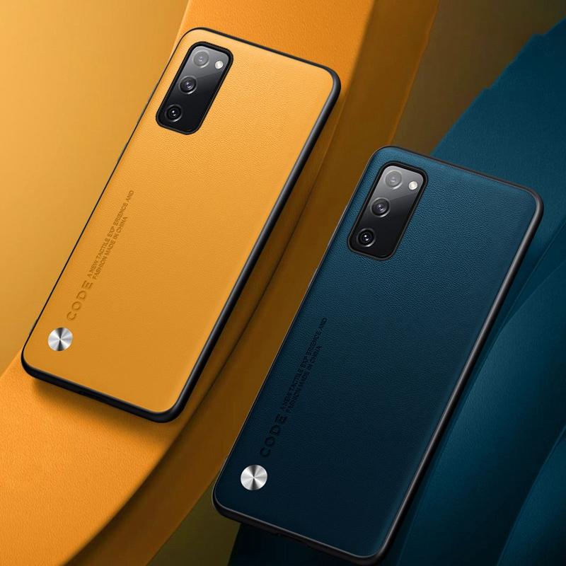 Luxusní PU kožené pouzdro pro Samsung Galaxy S20 FE S20 Plus Matný kryt silikonové ochranné pouzdro na telefon Samsung S20 Ultra Coque