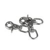 2Pcs Stainless Steel Swivels Clip Scissors Hook Set For Outdoors Gear Fishing And Camping Tool And Corrosions Resistant