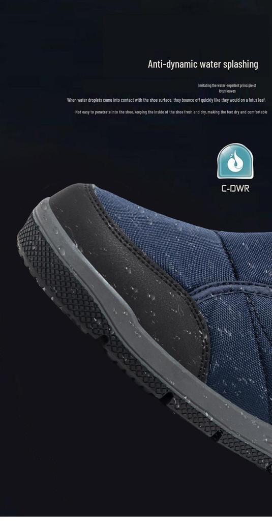 Thickened Warm Couples' Plus Velvet Hiking Snow Boots - Large Sizes for Men & Women