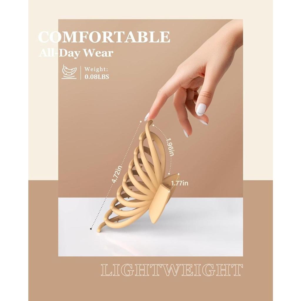 1pc Frosted Power Hair Clips, Simple and Fashionable Hair Fixing Clips, Hair Accessories for Women