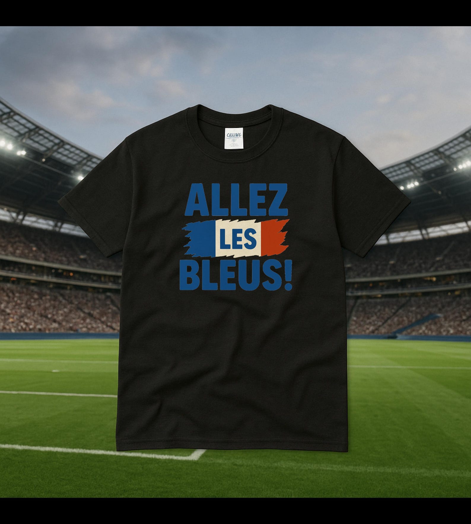 Allez Les Bleus T-Shirt | France Soccer Fan Tee I France Football Shirt 3XL