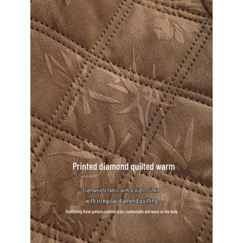 XWI Women's Suede Jacquard Padded Jacket