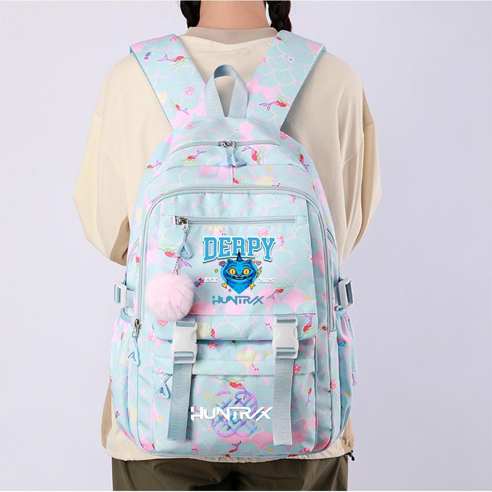 Anime KPOP Printed Backpack Large Capacity Bookbag Student Boy Girl Schoolbag Outdoor Large Capacity Waterproof Sports Laptop Travel Bag