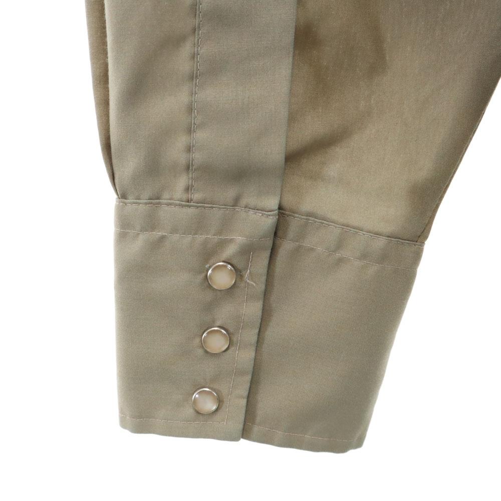 Mustang 80s Vintage Long Sleeve Western Shirt Brown Men's Used