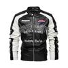 Men's Autumn And Winter Men High Quality Fashion Coat Leather Jacket Motorcycle Style Male Business Casual Jackets For Men Black Warm Overcoat