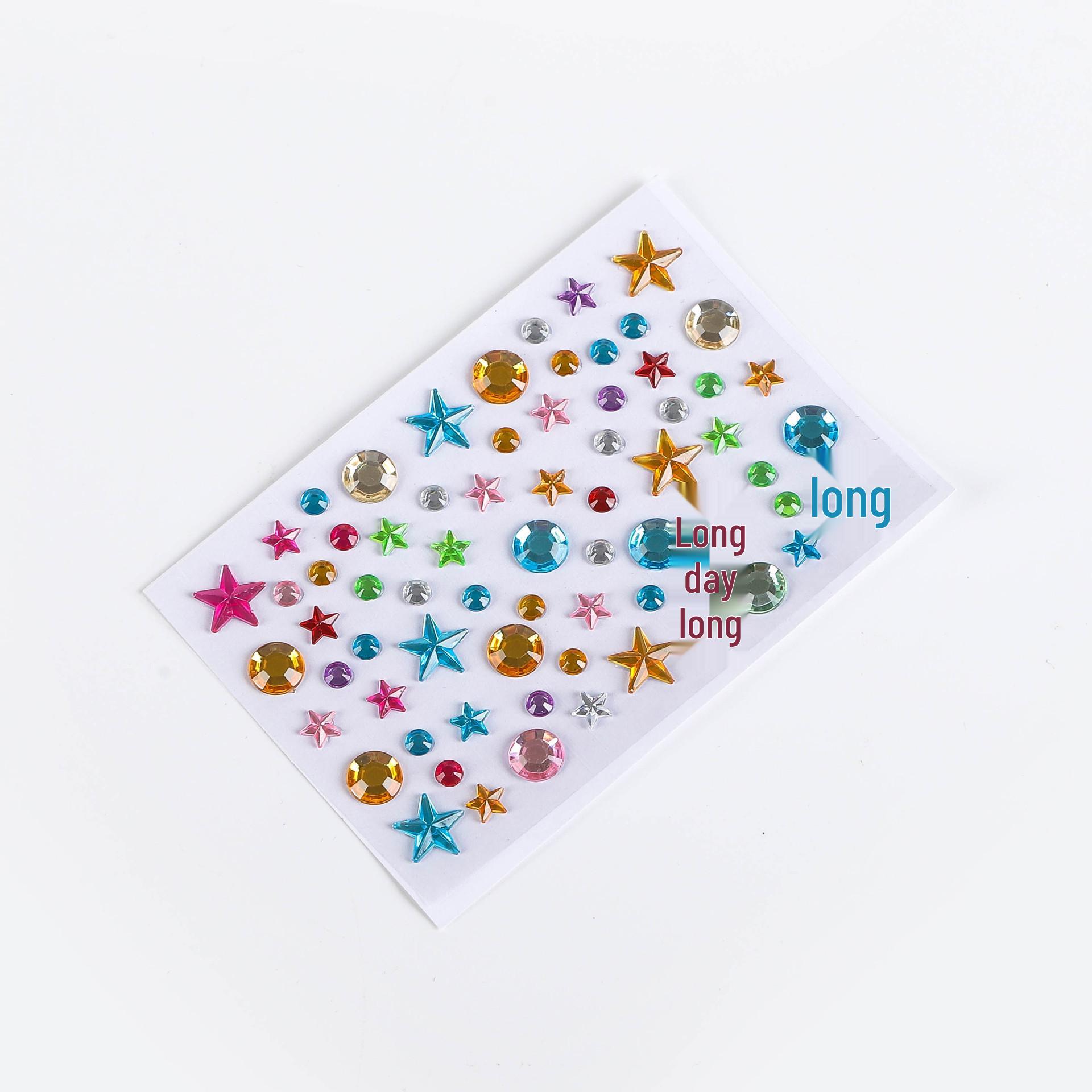 

Heart-Shaped Acrylic Diamond Stickers for Kids DIY and Decorative Use