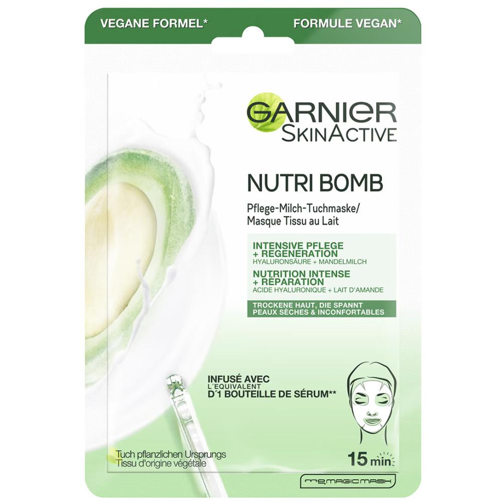 

Garnier - NutriBomb Skinactive Питательная и восстанавливающая тканевая маска - Миндальное молоко -