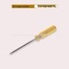 Two-Color Magnetic Screwdriver, No. 14, 3mm Phillips/Flathead, Rubberized Handle, for Household & Electrician Repairs