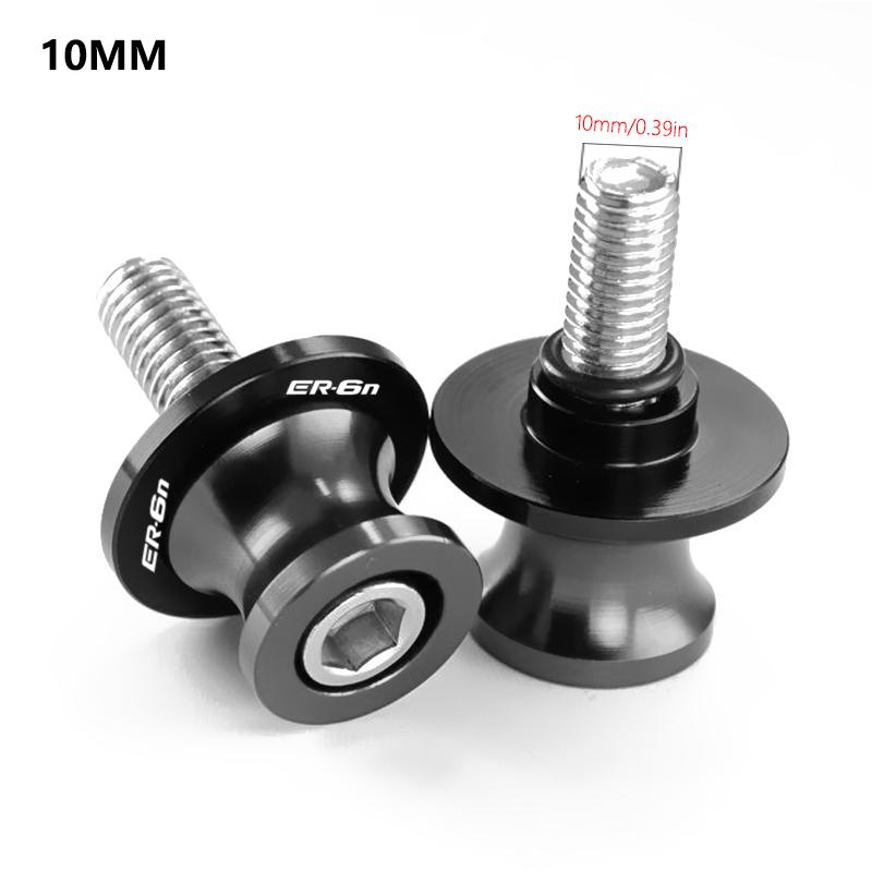 Für Kawasaki ER6N ER 6N ER-6N 2006-2016 2013 2014 2015 Motorradzubehör CNC M6/M8/M10 Schwingarmspulen Schieber Ständerschrauben