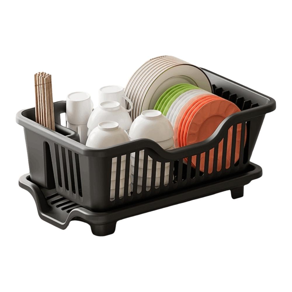 Plastic Utensils Drainer Rack Square Storage Basket Drain Bowl Rack Dish Drying Rack  Chopsticks