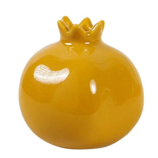 

Ceramic Pomegranates Bud Vase Small Fruit Shaped Decorative Vase for Home B