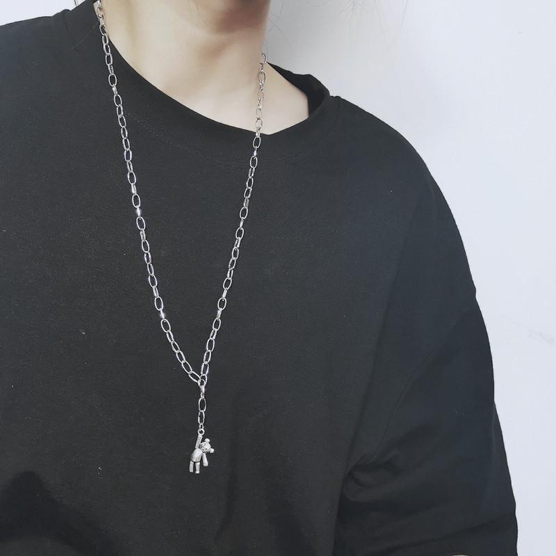 Internet Celebrity Same Harajuku Retro Hip Hop Ins Cold Wind Multi-layer Necklace Female Rabbit Pendant Earth Cool Dancing Accessories
