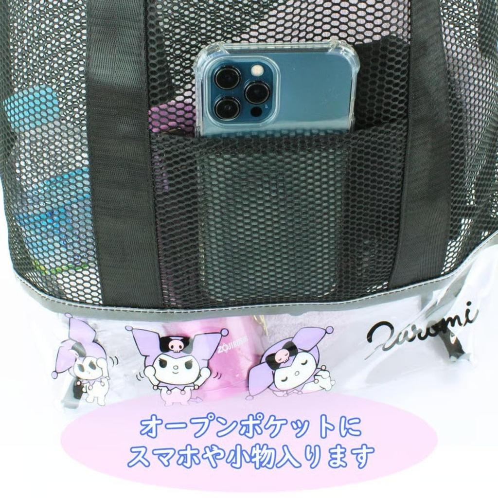 Mesh Tote Bag for Kids 4580122514617 Kuromi [Yasuda Trading]