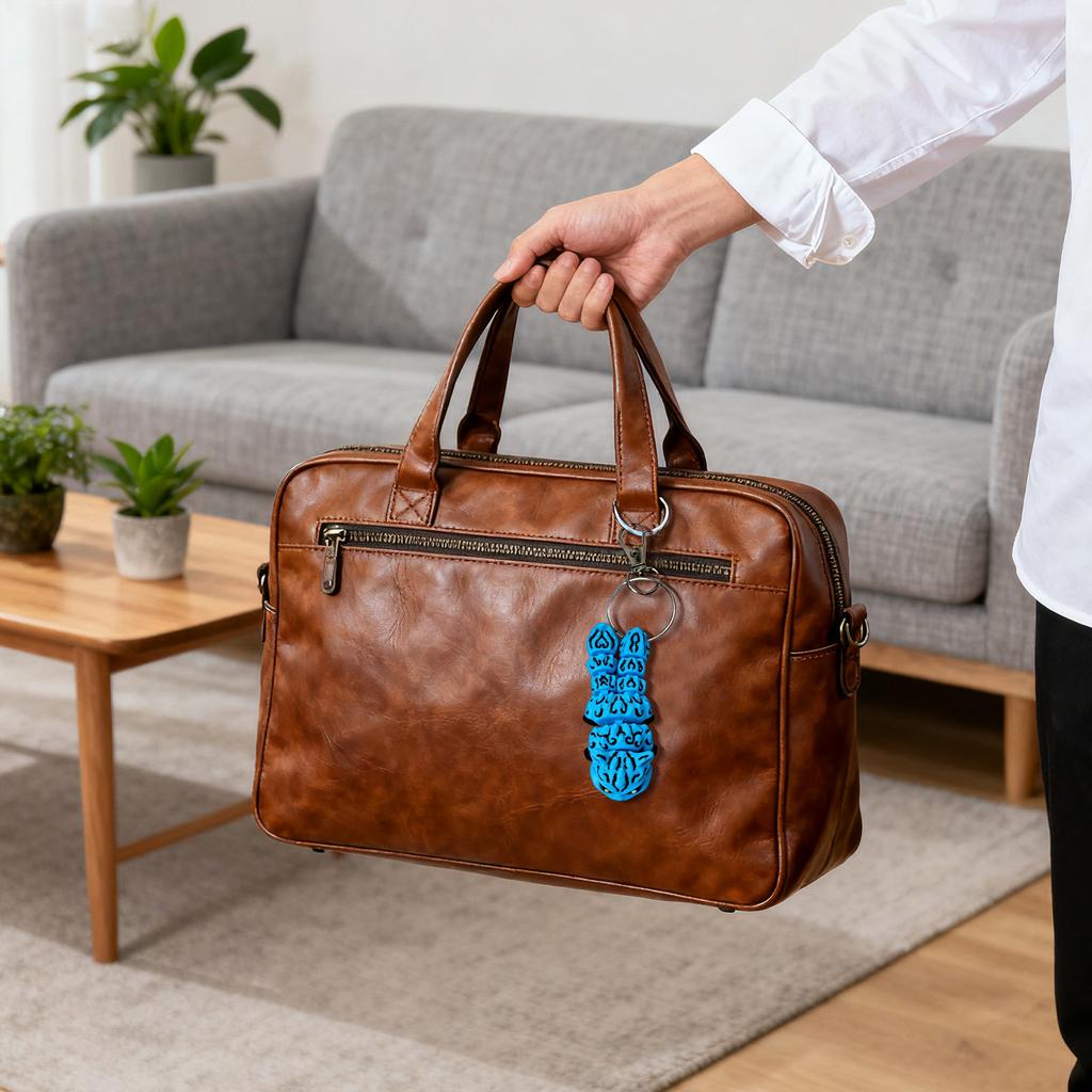 Blue With Movable Joints, Sturdy Articulation, Blue Keyring, Novelty Ornament, The Perfect Gift For Children.