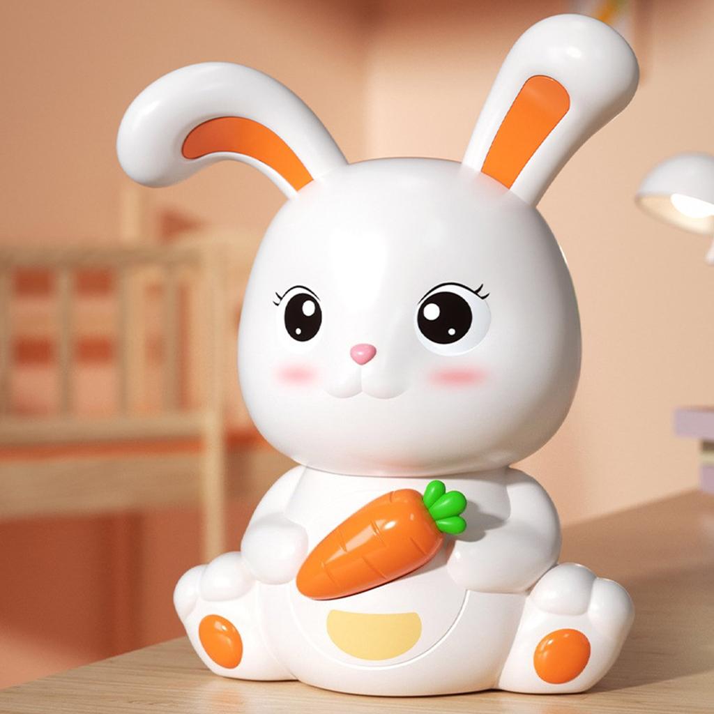 Lindo conejo alcancía conejo sosteniendo zanahoria contenedor de ahorro de  dinero para niño niña cumpleaños regalo de boda Compra barata en Joom, image size:1024x1024