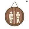 1Pc Rustic Wooden Toilet Sign Farmhouse Wall Decor Bathroom Plaque Home Decorative Sign