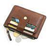 Men Fashion Male Slim Leather Wallets Credit ID Card Holder Wallet with Coin Pocket Luxury Brand Designer Brown Business Purse