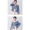 Veste en jean pour femme Printemps Automne Brodé Style Chinois Mode Polyvalente Vêtements en jean Haut de gamme pour femme