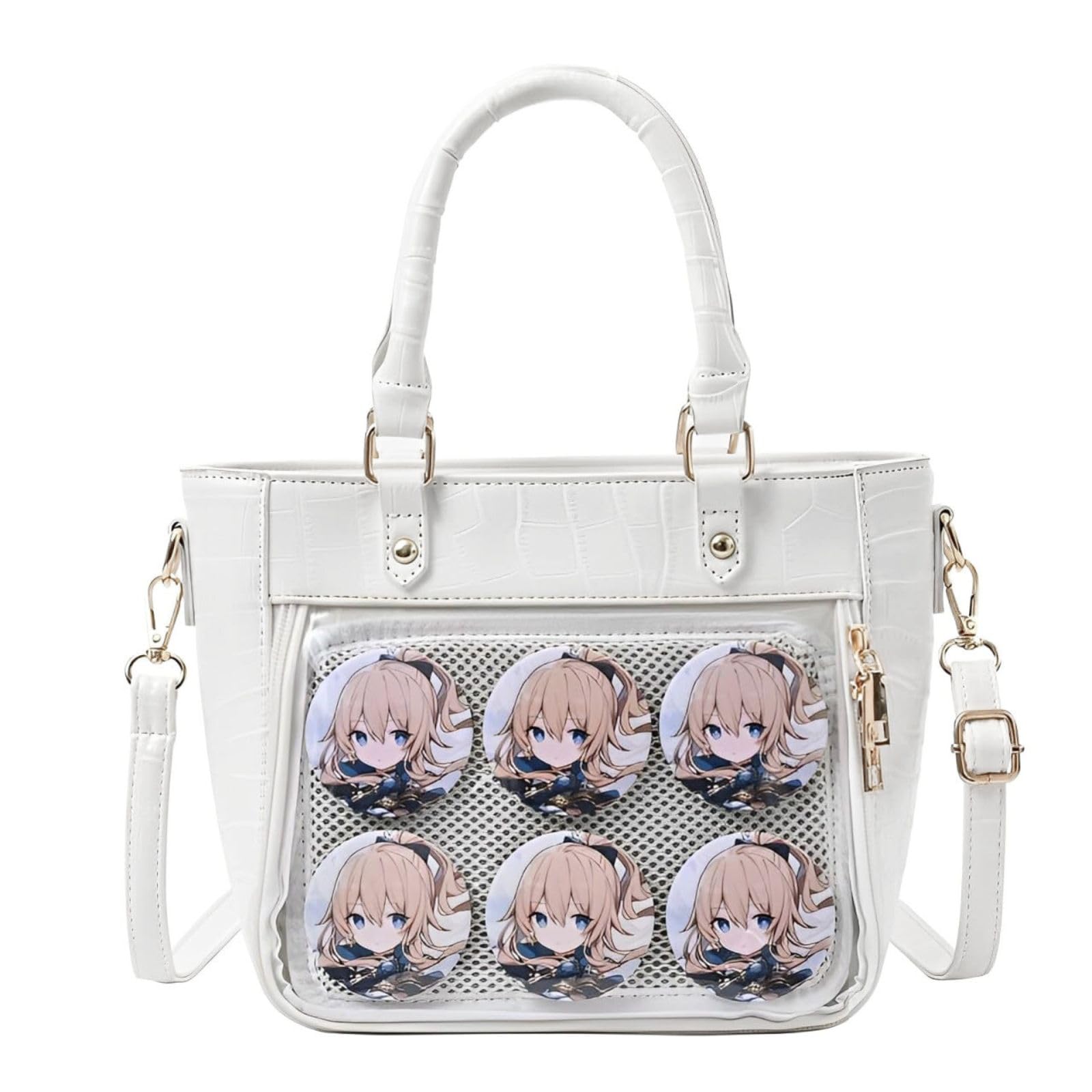 

Ита Ита Тоут На плечо Крок Ошикацу Ита Ита Ита Ита Сумка [Харуджио] Сумка, Сумка, Маленькая, Мини, 2-сторонняя, Тоут, Сумка, Сумка, На плечо, Сумка, Милая, Крок, белый