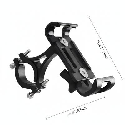 Bicycle & Motorcycle Phone Mount: Durable Aluminum Alloy Handlebar Stand Bracket for Secure Cellphone Support