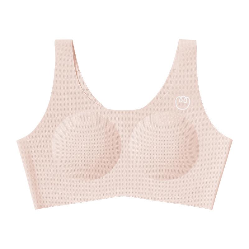 Girls' Development Period Seamless Underwear Girl Student-year-old Mulberry Silk Girl One or Two Stages Ice Silk Thin Vest