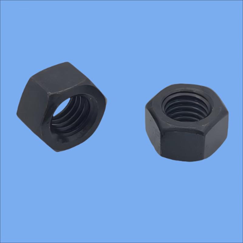 High-Strength Black Hex Nut
